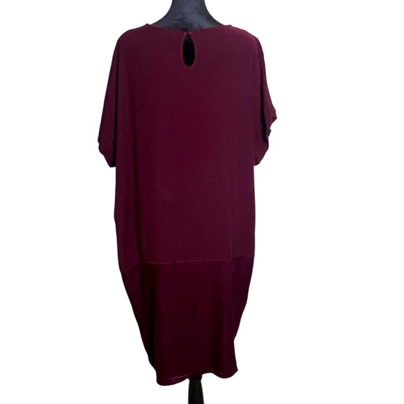 Universal Standard Avenir Minimal Dress in Black Cherry size S (14-16) - Picture 8 of 14